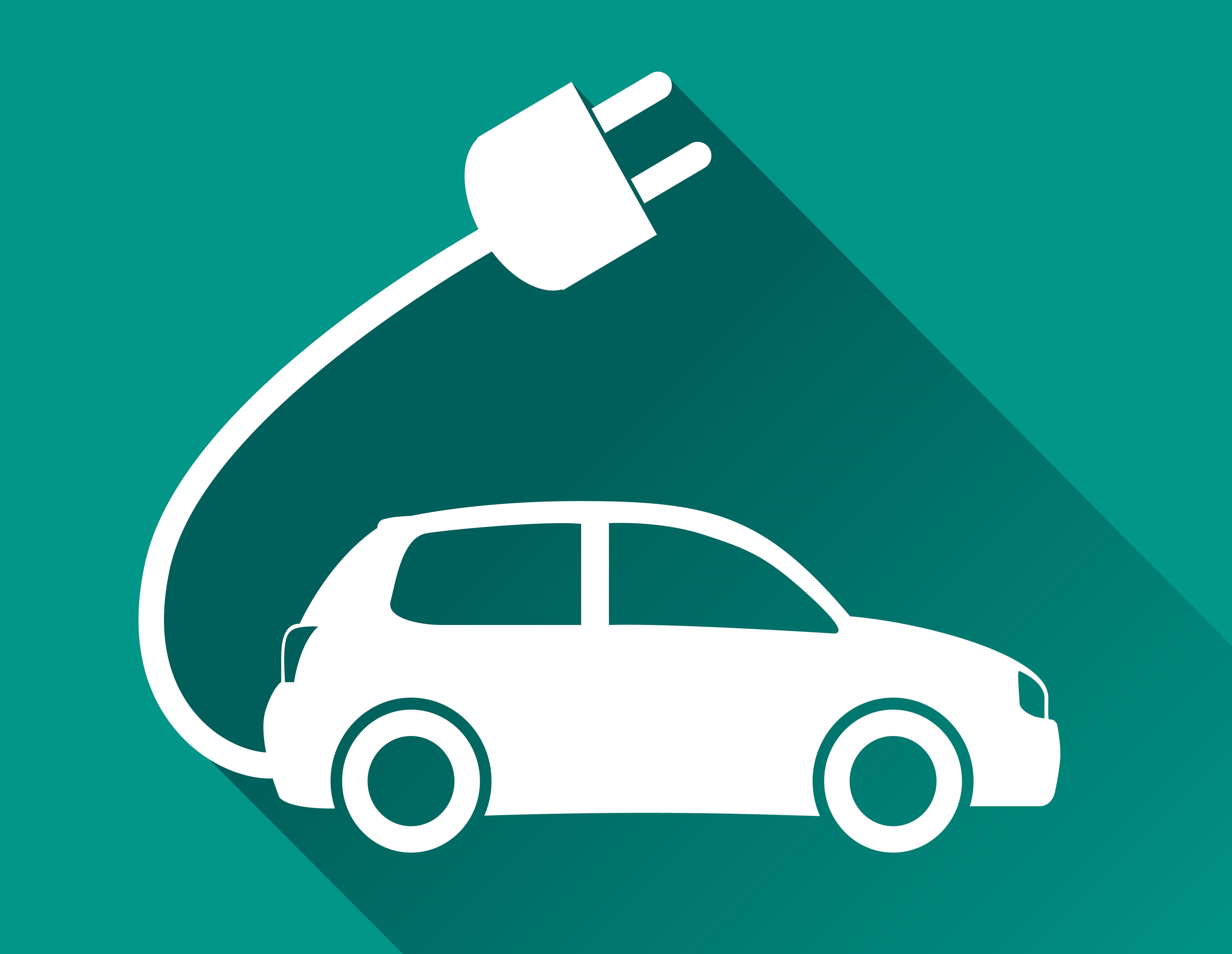 12969529-electric-car-flat-design-icon