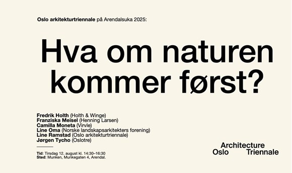 Hva om naturen kommer først Hva om naturen kommer først