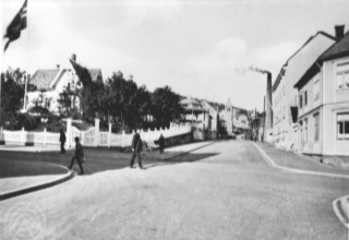 Hvedings gate, med Generalhagen til venstre 1920-1940