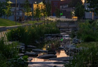 Hovinbekken 3 - Gangstrøk  langs Hovinbekken borettslag - vurder farge-lys - Nils Petter Aale